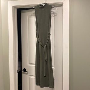 Save Green Textured Maxi